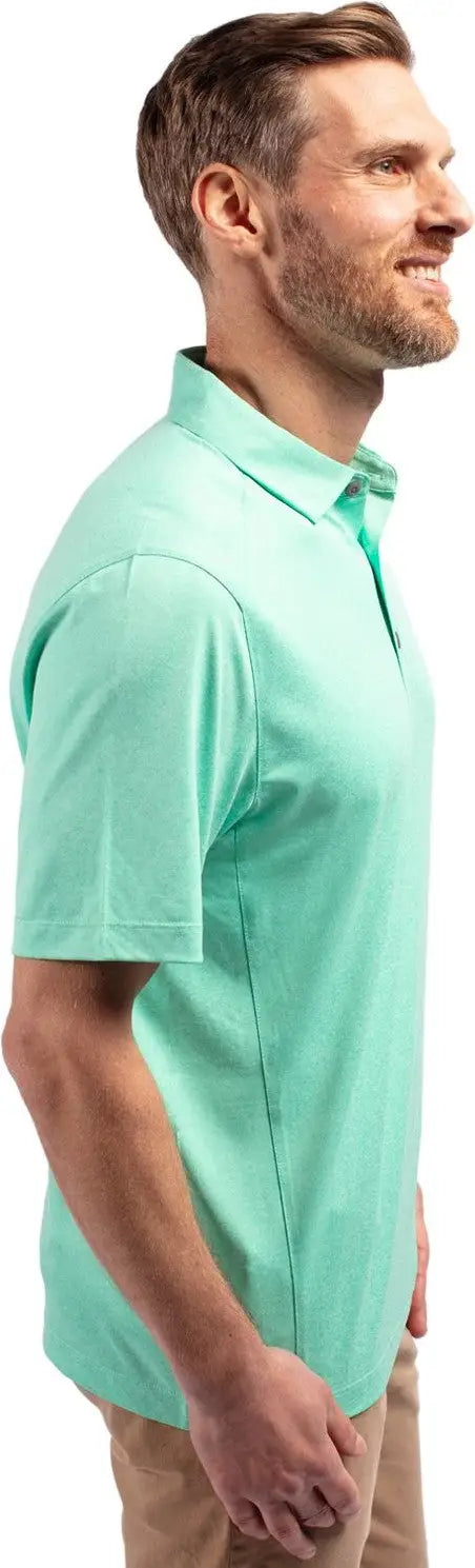 Cutter & Buck Mck01236 Forge Eco Stretch Recycled Mens Polo - Fresh Mint Heather