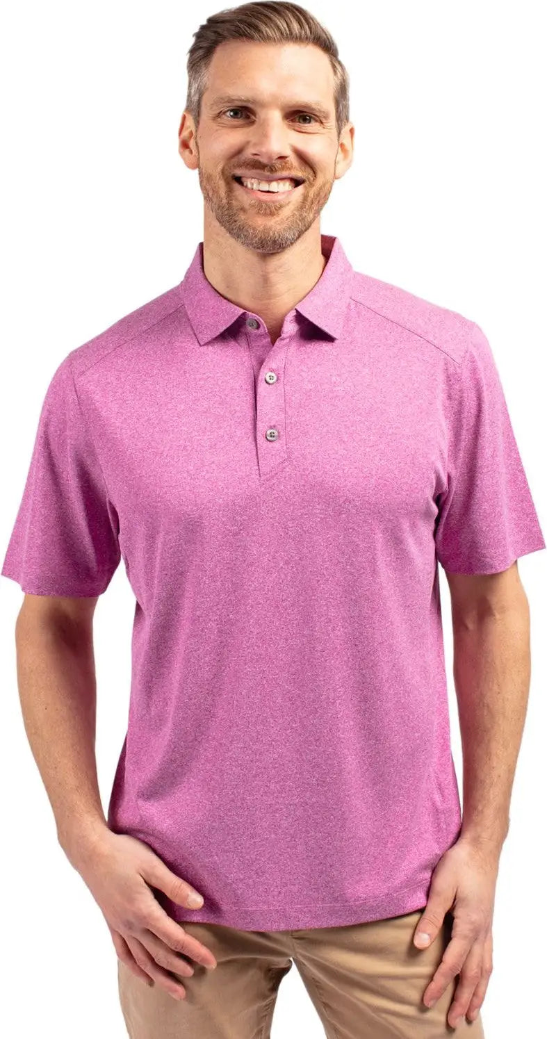 Cutter & Buck Mck01236 Forge Eco Stretch Recycled Mens Polo - Gelato Heather - Adult s