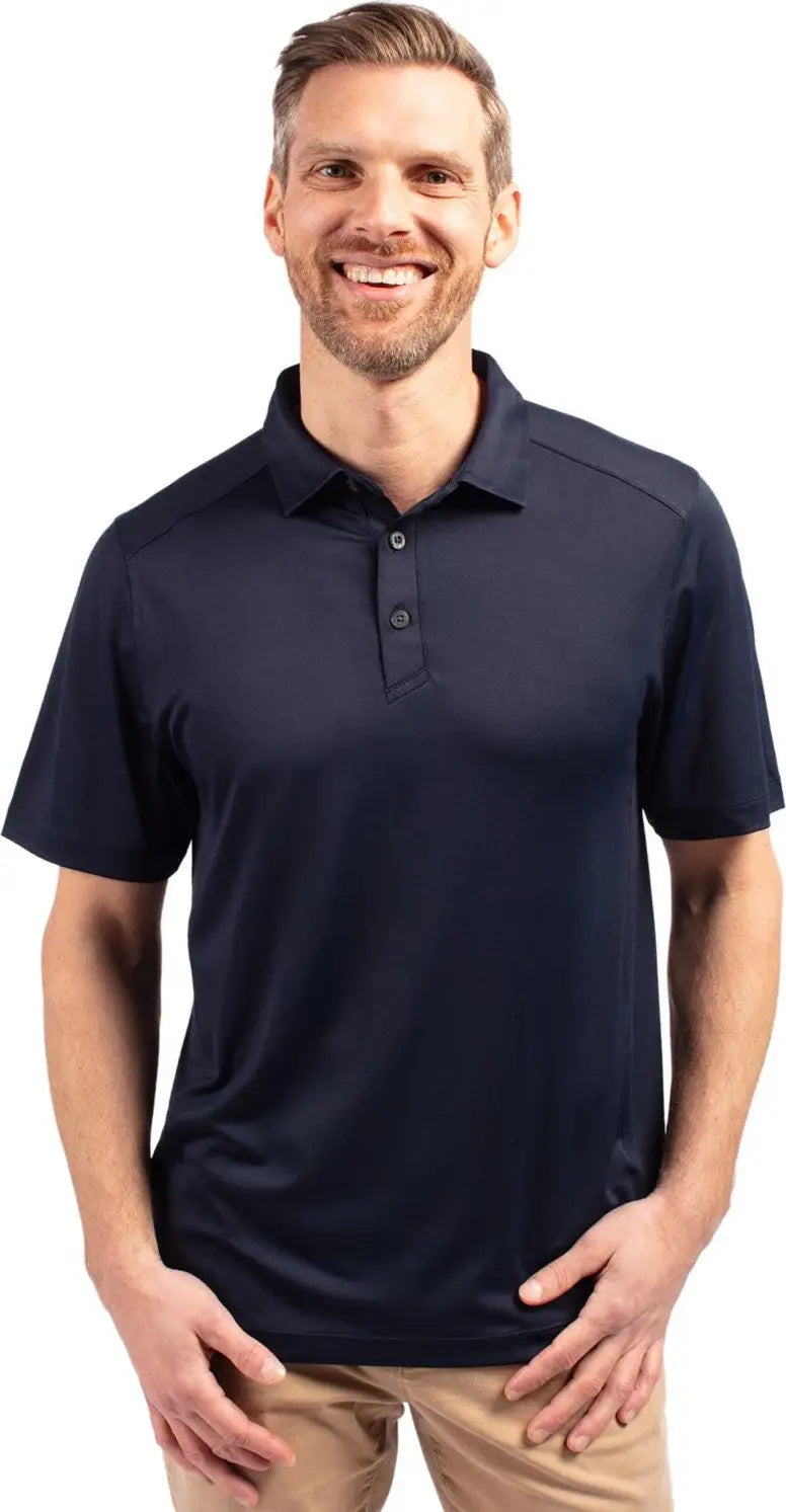 Cutter & Buck Mck01236 Forge Eco Stretch Recycled Mens Polo - Navy Blue - Adult s