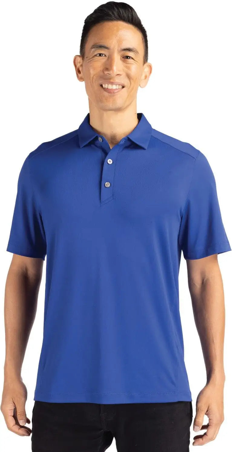 Cutter & Buck Mck01236 Forge Eco Stretch Recycled Mens Polo - Tour Blue - Adult s