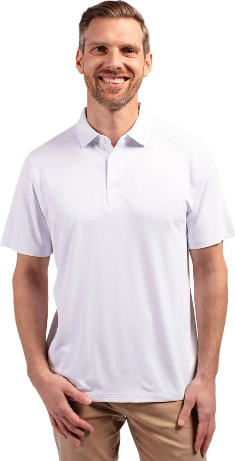 Cutter & Buck Mck01236 Forge Eco Stretch Recycled Mens Polo - White - Adult s