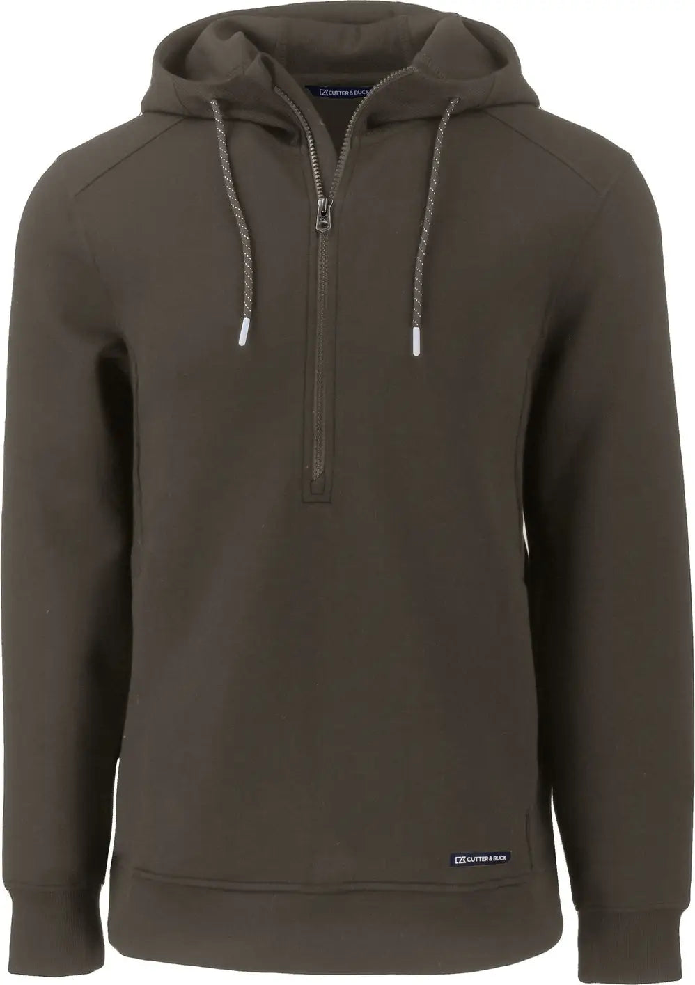 Cutter & Buck Mck01279 Roam Epic Versatility Half Zip Recycled Mens Hooded Pullover - Poplar - Adult s