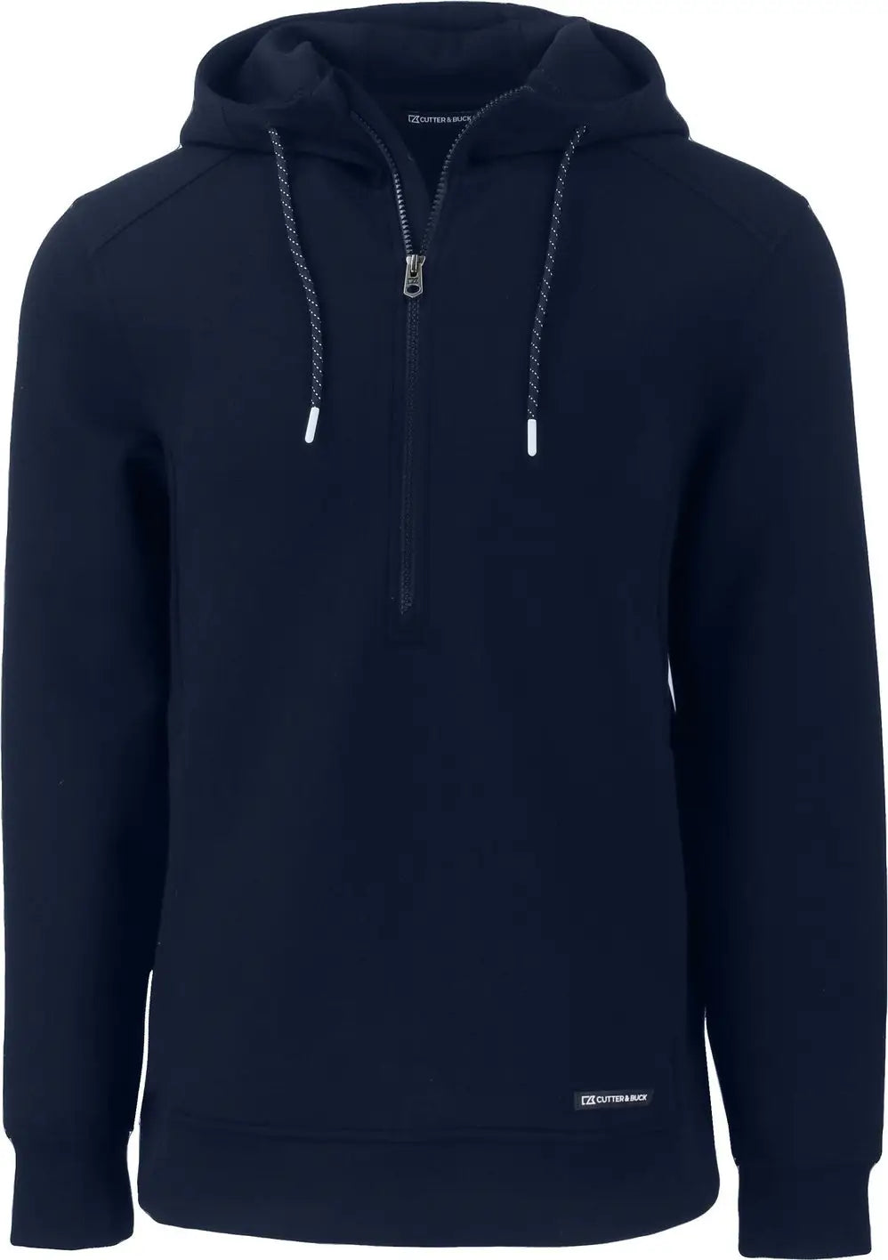 Cutter & Buck Mck01279 Roam Epic Versatility Half Zip Recycled Mens Hooded Pullover - Navy Blue