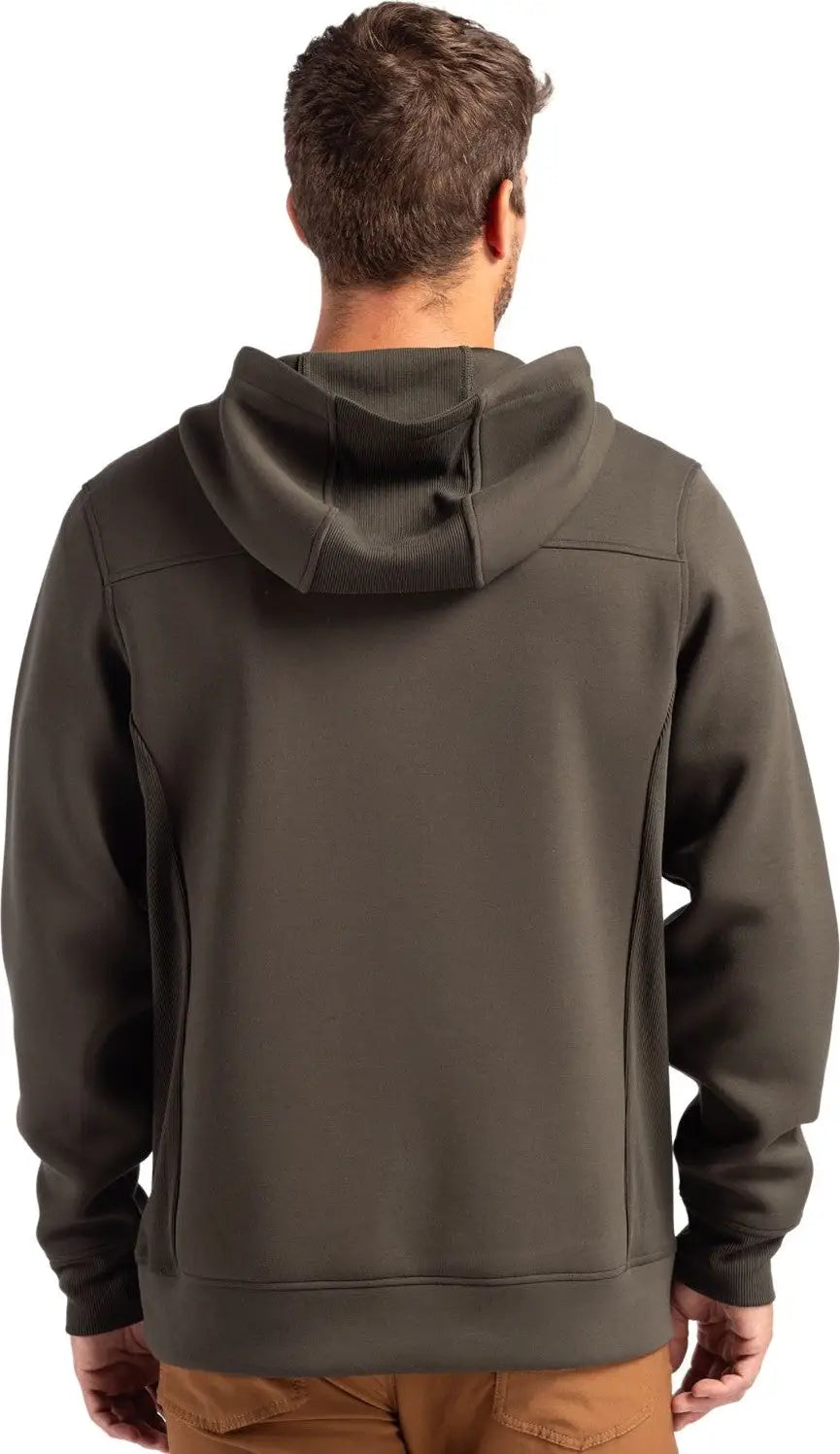 Cutter & Buck Mck01279 Roam Epic Versatility Half Zip Recycled Mens Hooded Pullover - Poplar