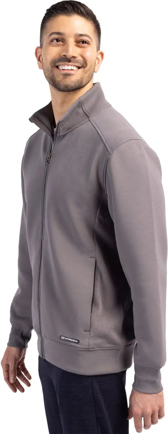 Cutter & Buck Mck01281 Roam Epic Versatility Recycled Full Zip Mens Jacket - Elemental Gray