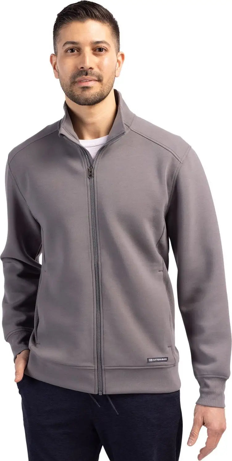 Cutter & Buck Mck01281 Roam Epic Versatility Recycled Full Zip Mens Jacket - Elemental Gray - Adult s