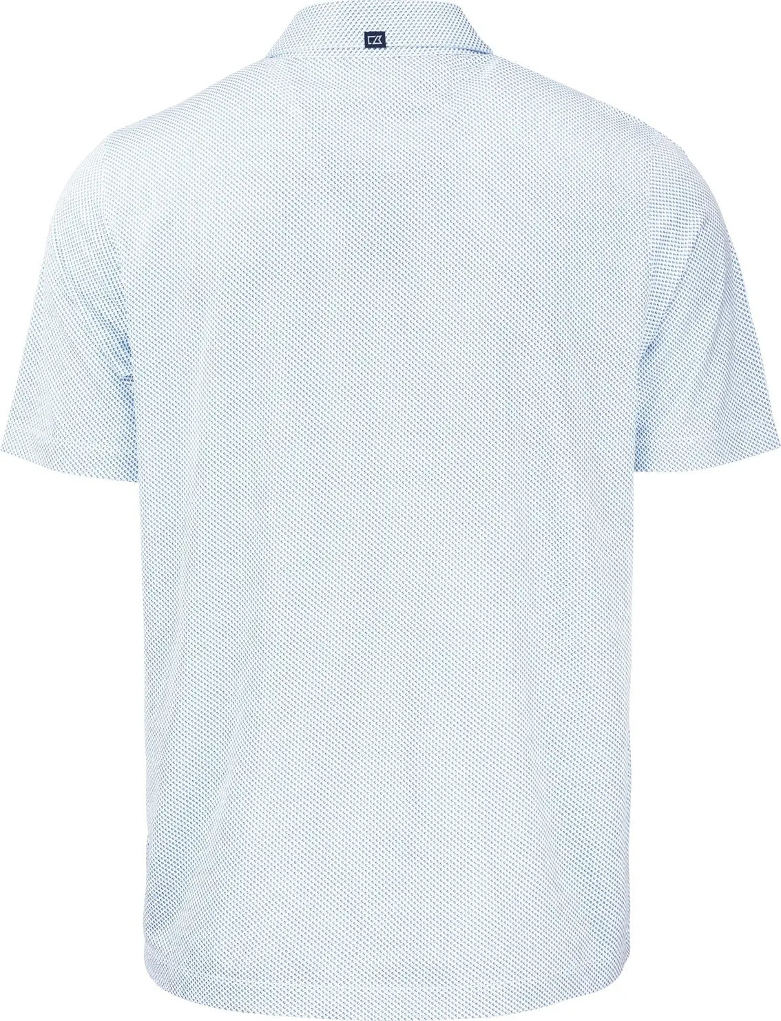 Cutter & Buck Mck01284 Pike Eco Symmetry Print Stretch Recycled Mens Polo - White Atlas