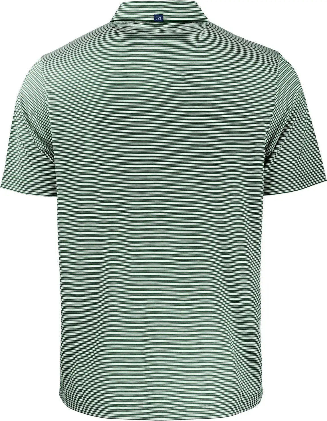 Cutter & Buck Mck01302 Forge Eco Double Stripe Stretch Recycled Mens Polo - Hunter White