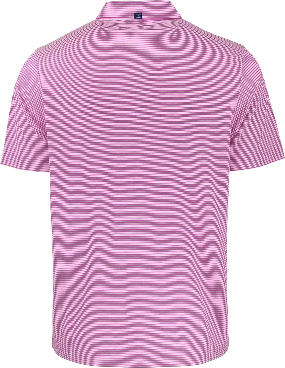 Cutter & Buck Mck01302 Forge Eco Double Stripe Stretch Recycled Mens Polo - Gelato White