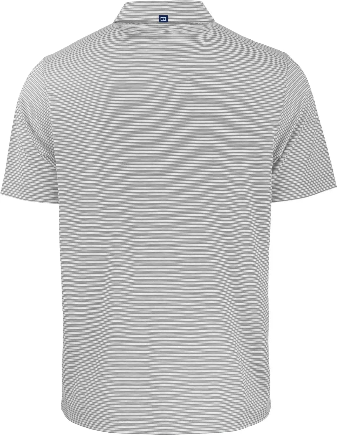 Cutter & Buck Mck01302 Forge Eco Double Stripe Stretch Recycled Mens Polo - Polished White