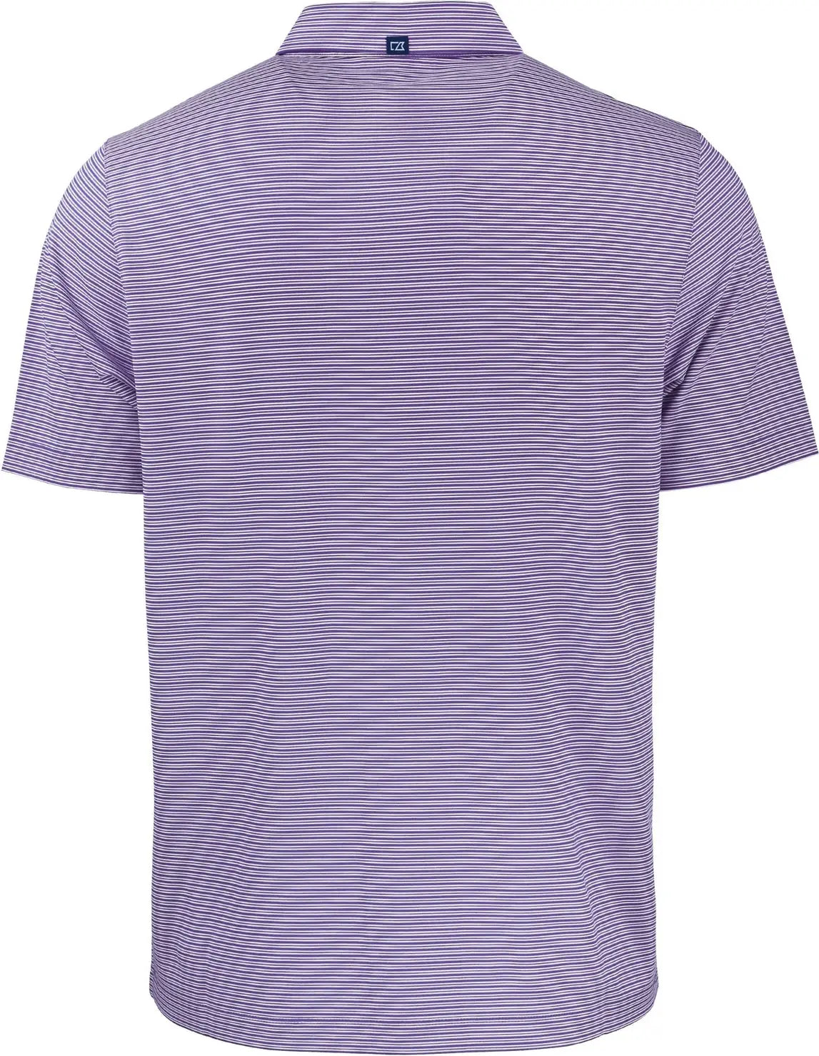 Cutter & Buck Mck01302 Forge Eco Double Stripe Stretch Recycled Mens Polo - College Purple White - Purple/white / Adult
