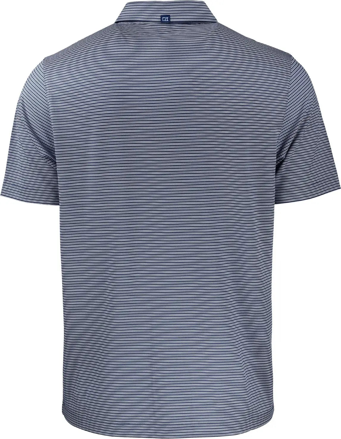 Cutter & Buck Mck01302 Forge Eco Double Stripe Stretch Recycled Mens Polo - Navy Blue White
