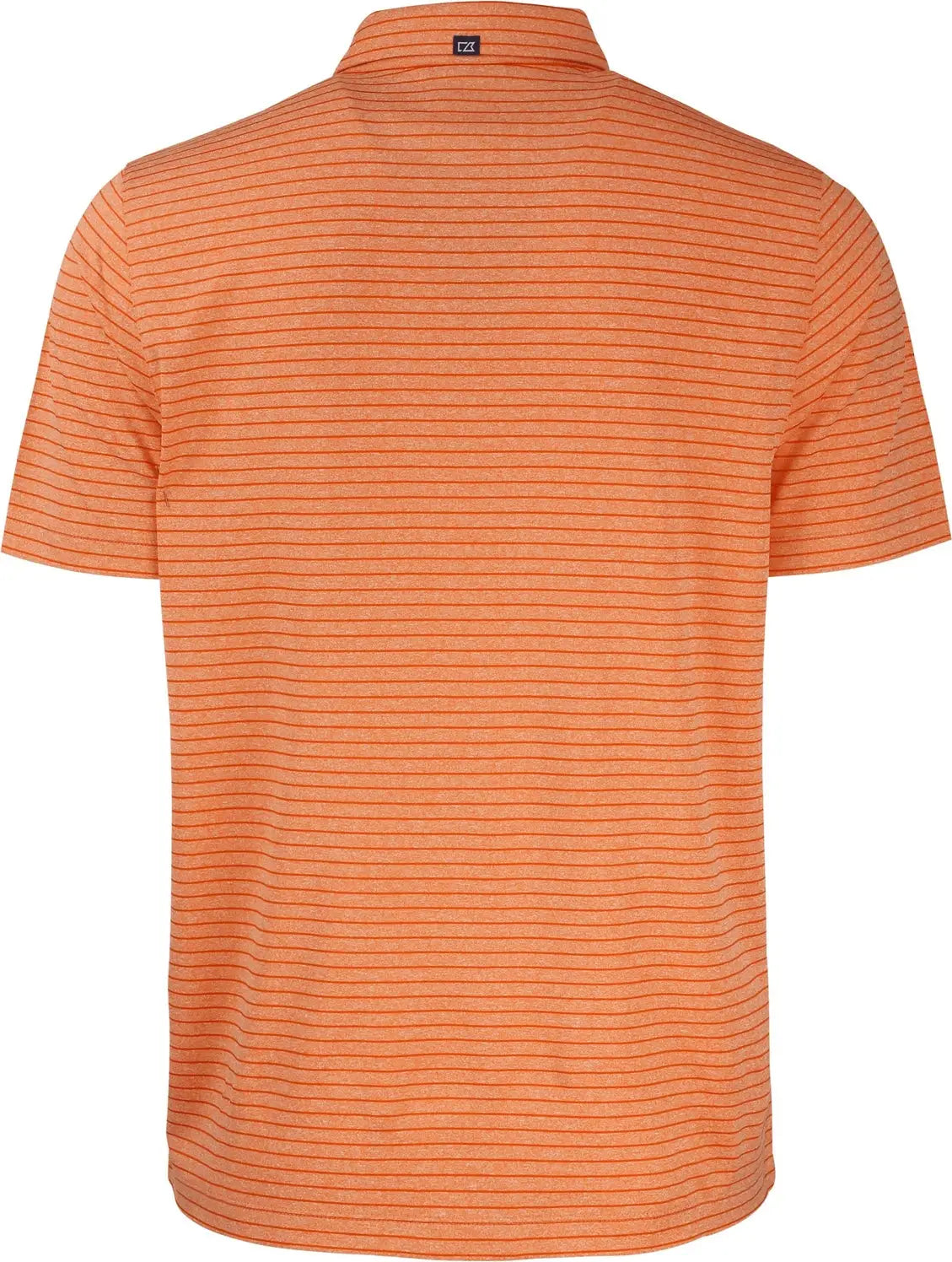 Cutter & Buck Mck01303 Forge Eco Heather Stripe Stretch Recycled Mens Polo - College Orange
