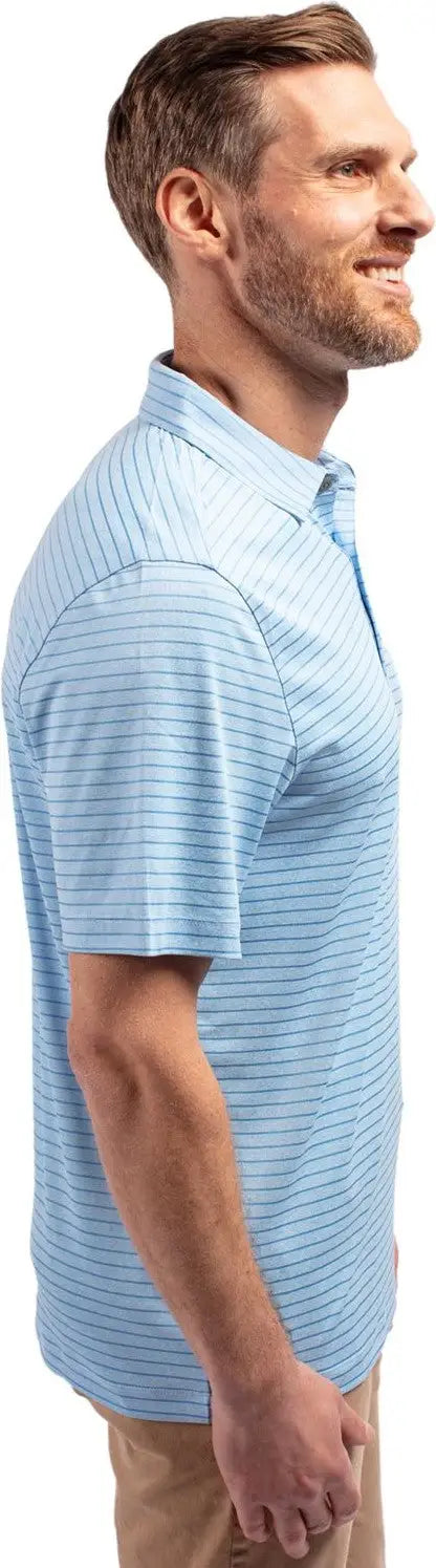 Cutter & Buck Mck01303 Forge Eco Heather Stripe Stretch Recycled Mens Polo - Atlas