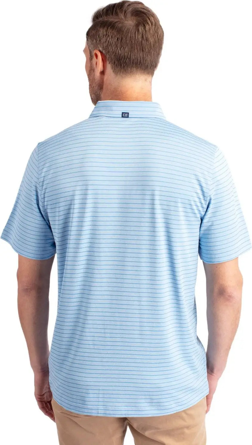 Cutter & Buck Mck01303 Forge Eco Heather Stripe Stretch Recycled Mens Polo - Atlas