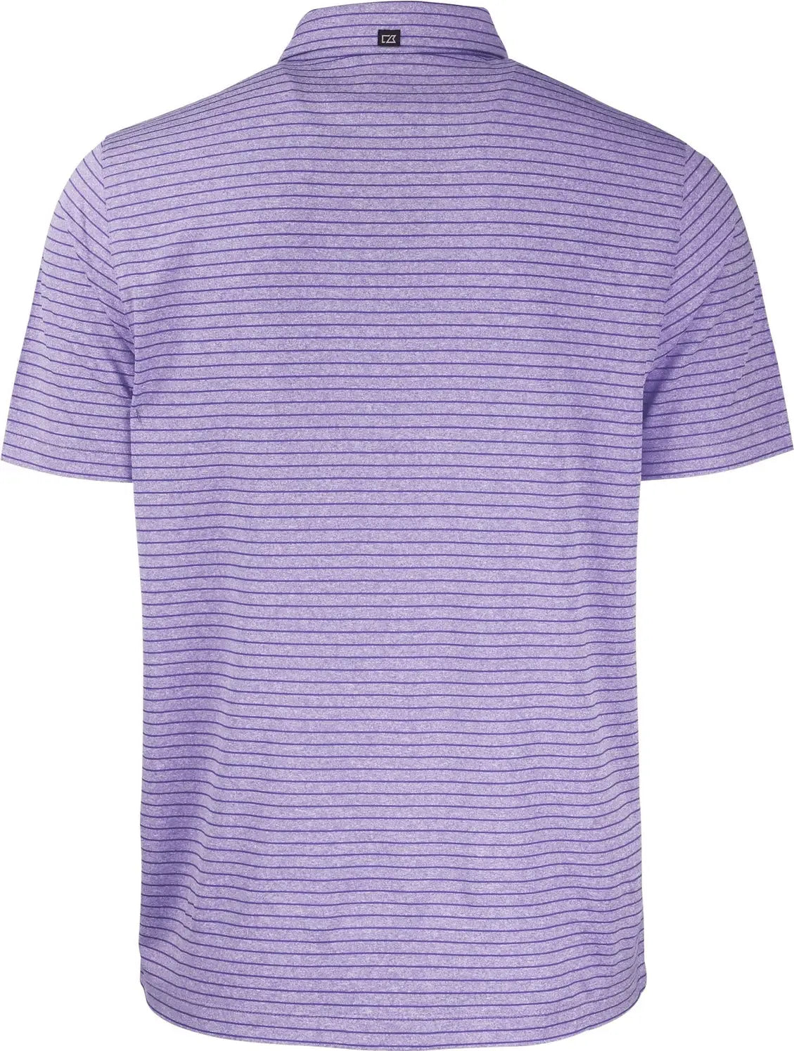 Cutter & Buck Mck01303 Forge Eco Heather Stripe Stretch Recycled Mens Polo - College Purple