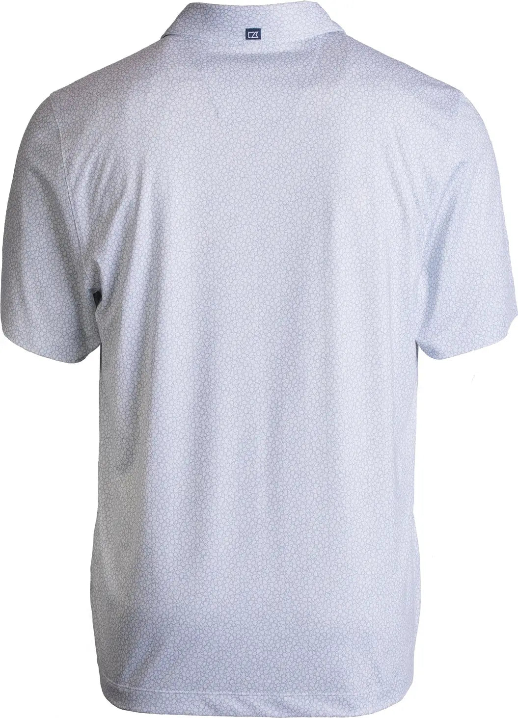 Cutter & Buck Mck01304 Pike Eco Pebble Print Stretch Recycled Mens Polo - White