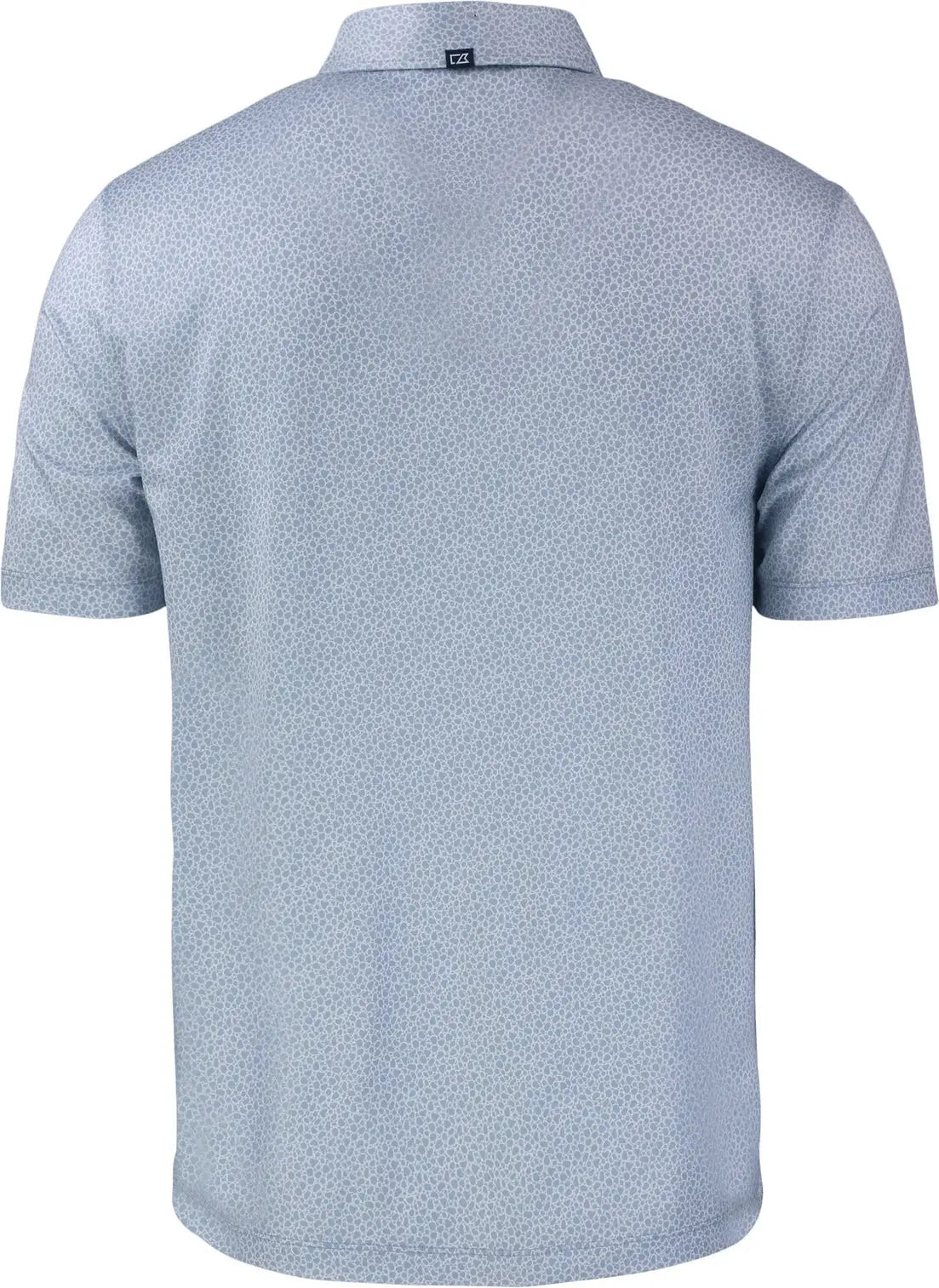 Cutter & Buck Mck01304 Pike Eco Pebble Print Stretch Recycled Mens Polo - Polished White