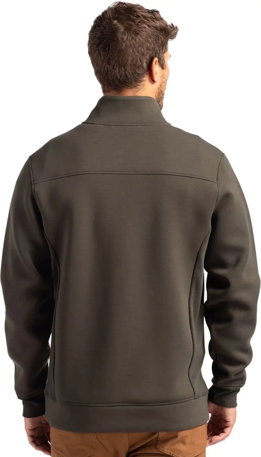 Cutter & Buck Mck01308 Roam Epic Versatility Recycled Quarter Zip Mens Pullover - Poplar