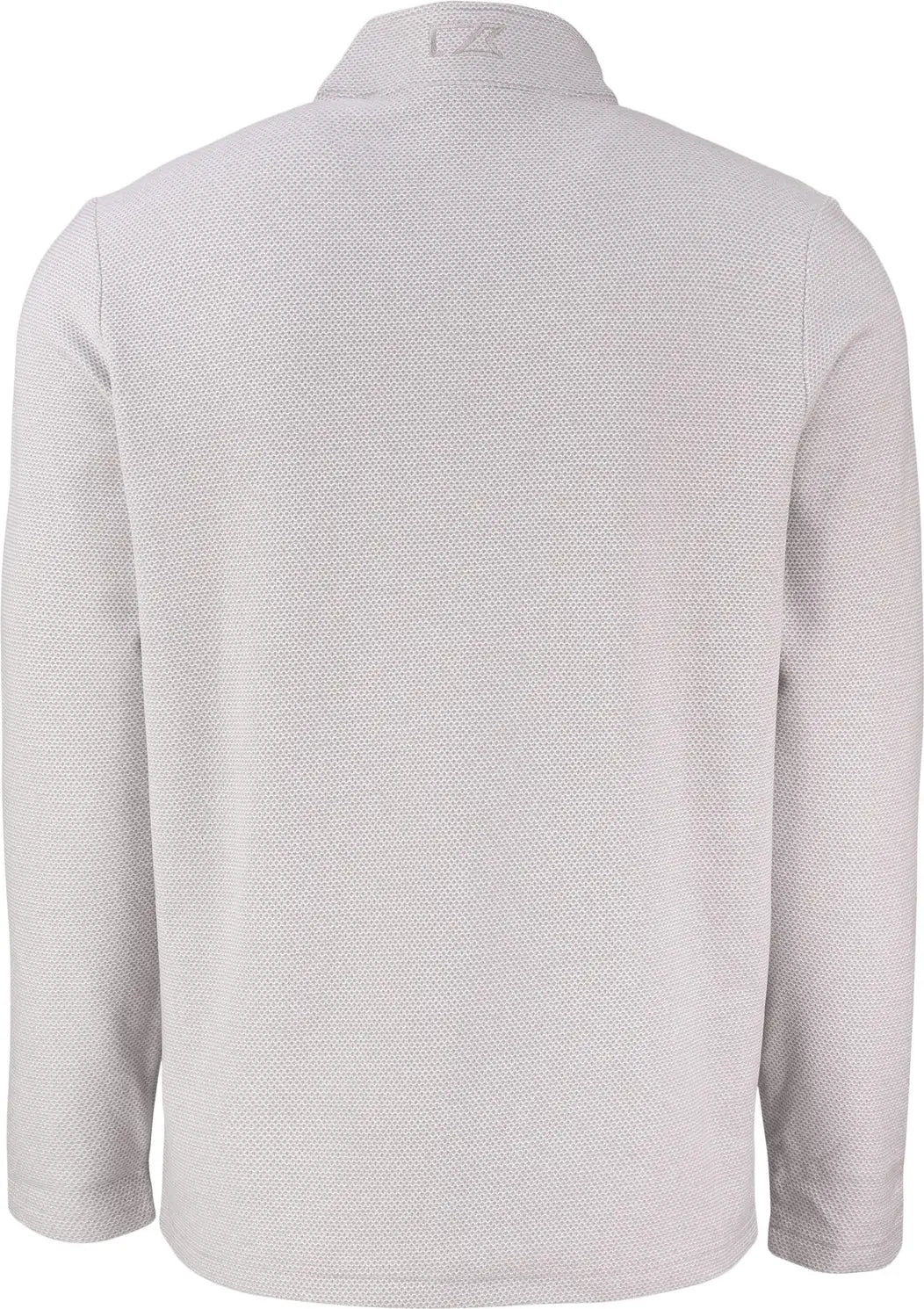 Cutter & Buck Mck01324 Hunts Point Eco Textured Fleece Recycled Mens Snap Pullover - Polished