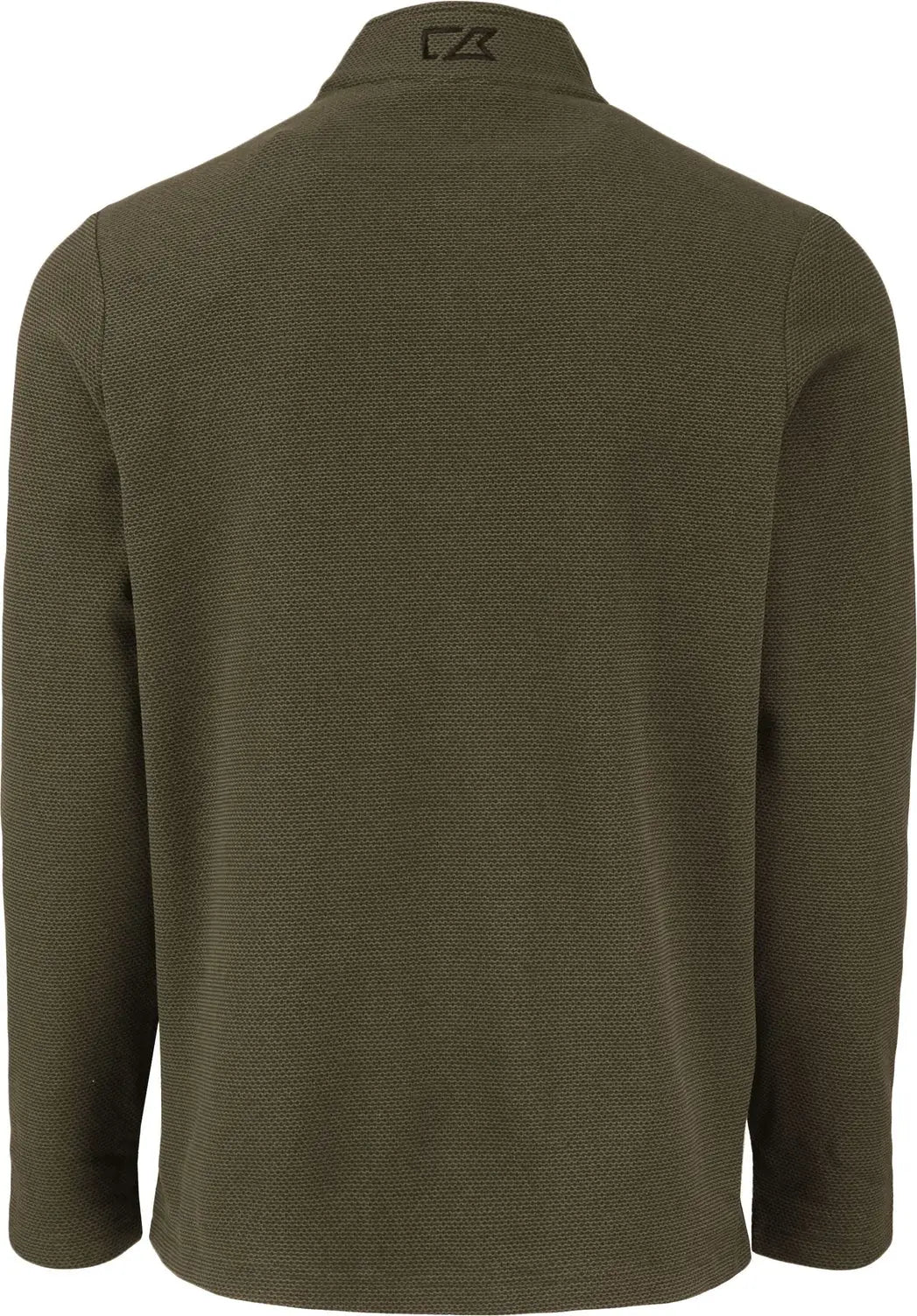 Cutter & Buck Mck01324 Hunts Point Eco Textured Fleece Recycled Mens Snap Pullover - Poplar