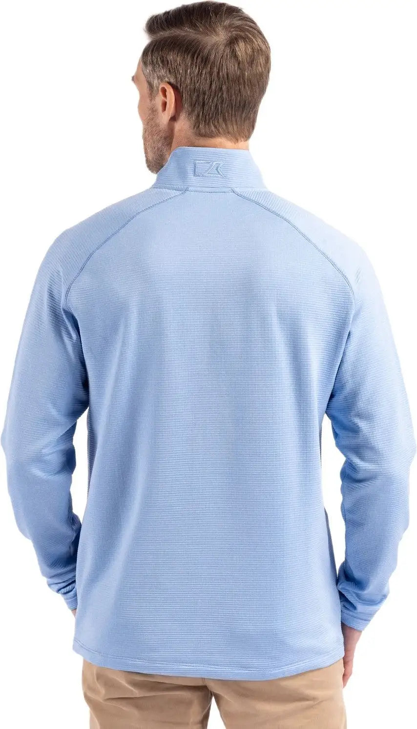 Cutter & Buck Mck01325 Peshastin Fleece Recycled Mens Half Zip Pullover - Atlas Heather
