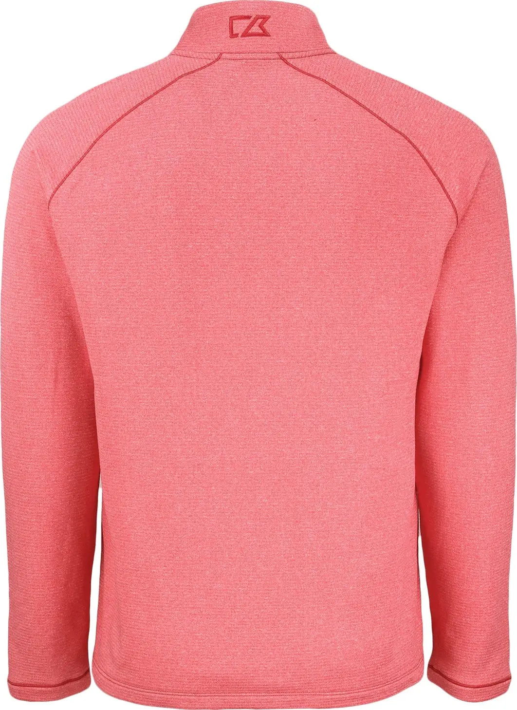 Cutter & Buck Mck01325 Peshastin Fleece Recycled Mens Half Zip Pullover - Red Heather