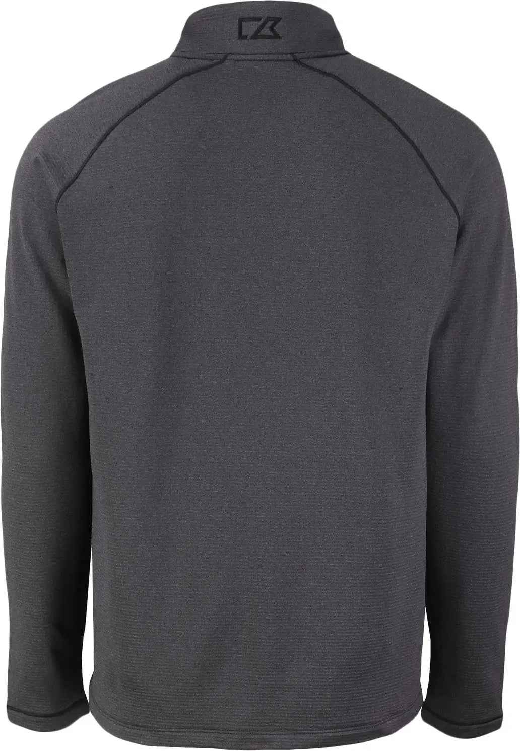 Cutter & Buck Mck01325 Peshastin Fleece Recycled Mens Half Zip Pullover - Black Heather