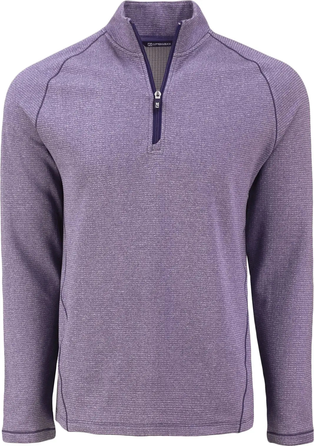 Cutter & Buck Mck01325 Peshastin Fleece Recycled Mens Half Zip Pullover - College Purple Heather