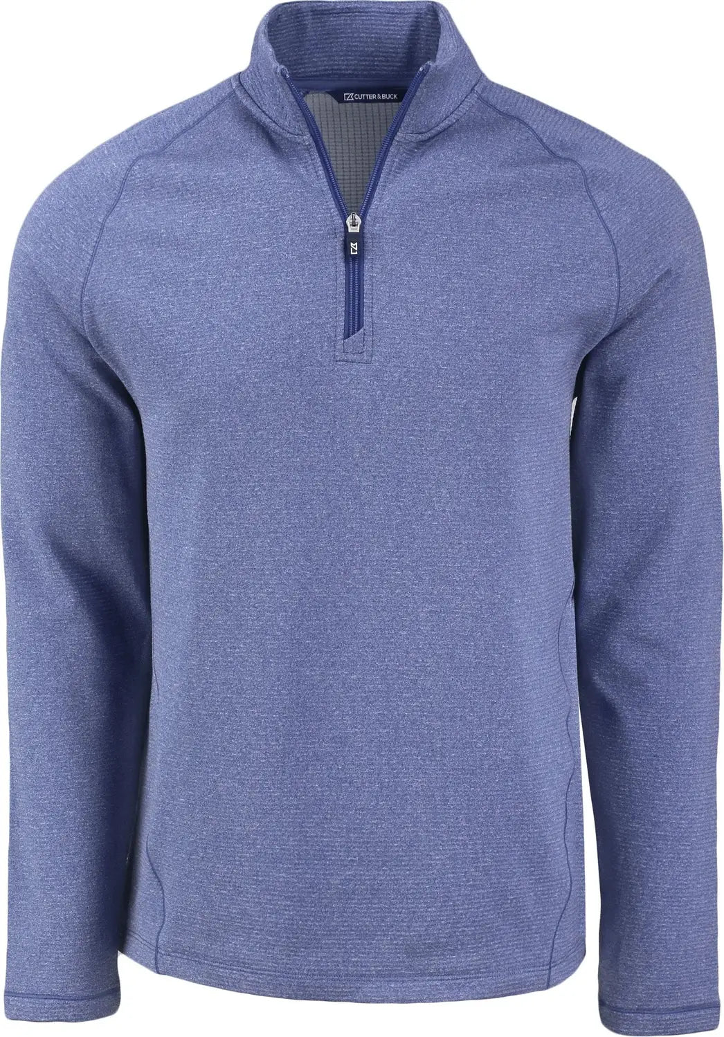 Cutter & Buck Mck01325 Peshastin Fleece Recycled Mens Half Zip Pullover - Tour Blue Heather - Adult s