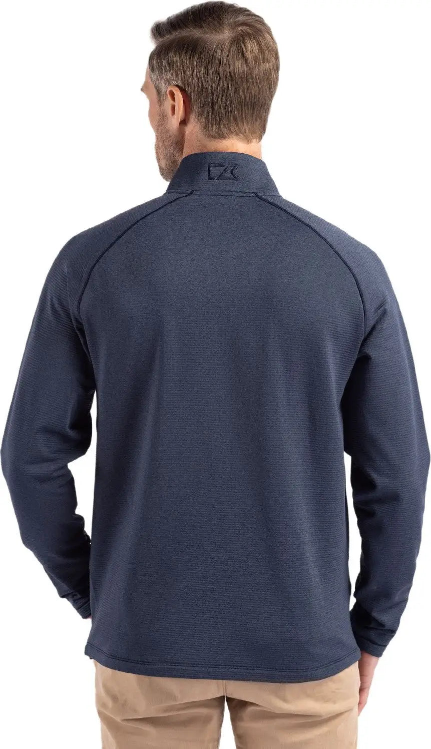 Cutter & Buck Mck01326 Peshastin Fleece Recycled Mens Full Zip Jacket - Navy Blue Heather - Adult s