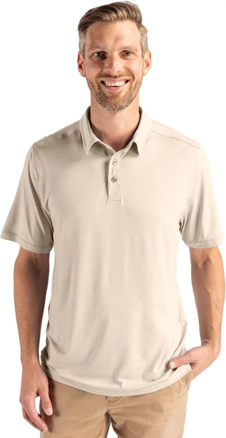 Cutter & Buck Mck01327 Coastline Epic Comfort Recycled Mens Polo - Wheat - Adult s