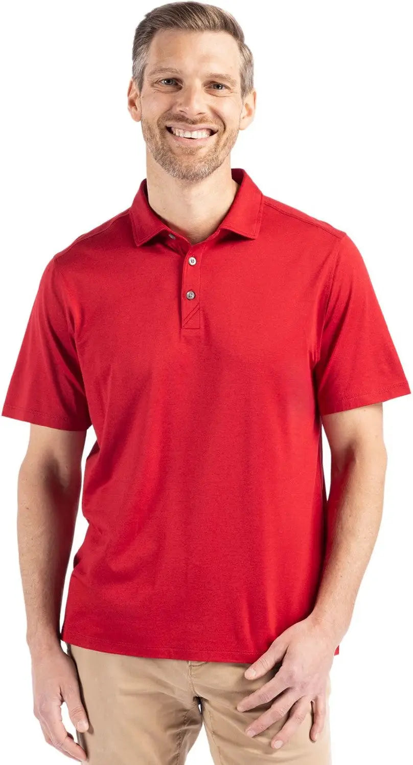 Cutter & Buck Mck01327 Coastline Epic Comfort Recycled Mens Polo - Cardinal Red - Adult s