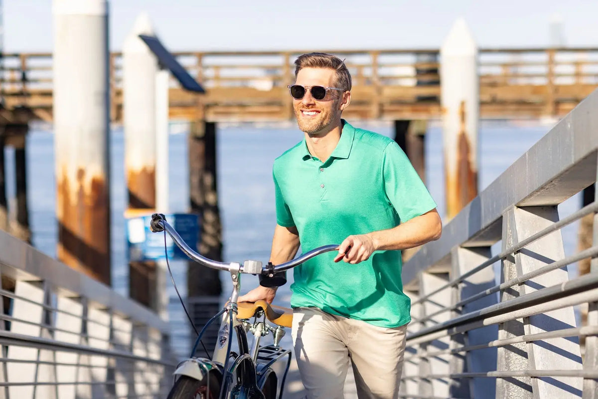 Cutter & Buck Mck01327 Coastline Epic Comfort Recycled Mens Polo - Kelly Green