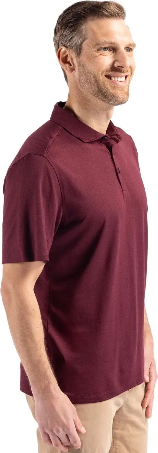 Cutter & Buck Mck01327 Coastline Epic Comfort Recycled Mens Polo - Bordeaux