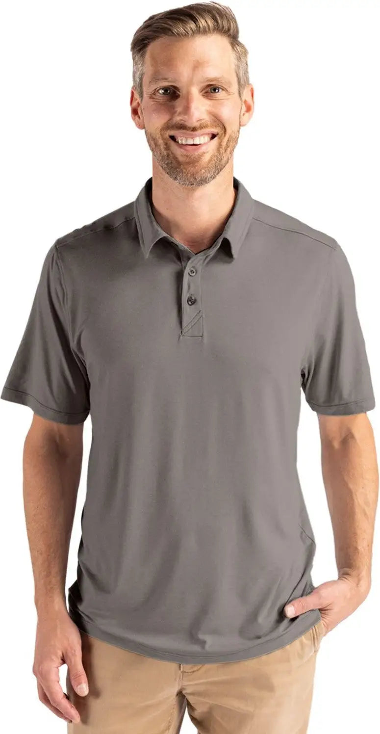Cutter & Buck Mck01327 Coastline Epic Comfort Recycled Mens Polo - Elemental Gray - Adult s