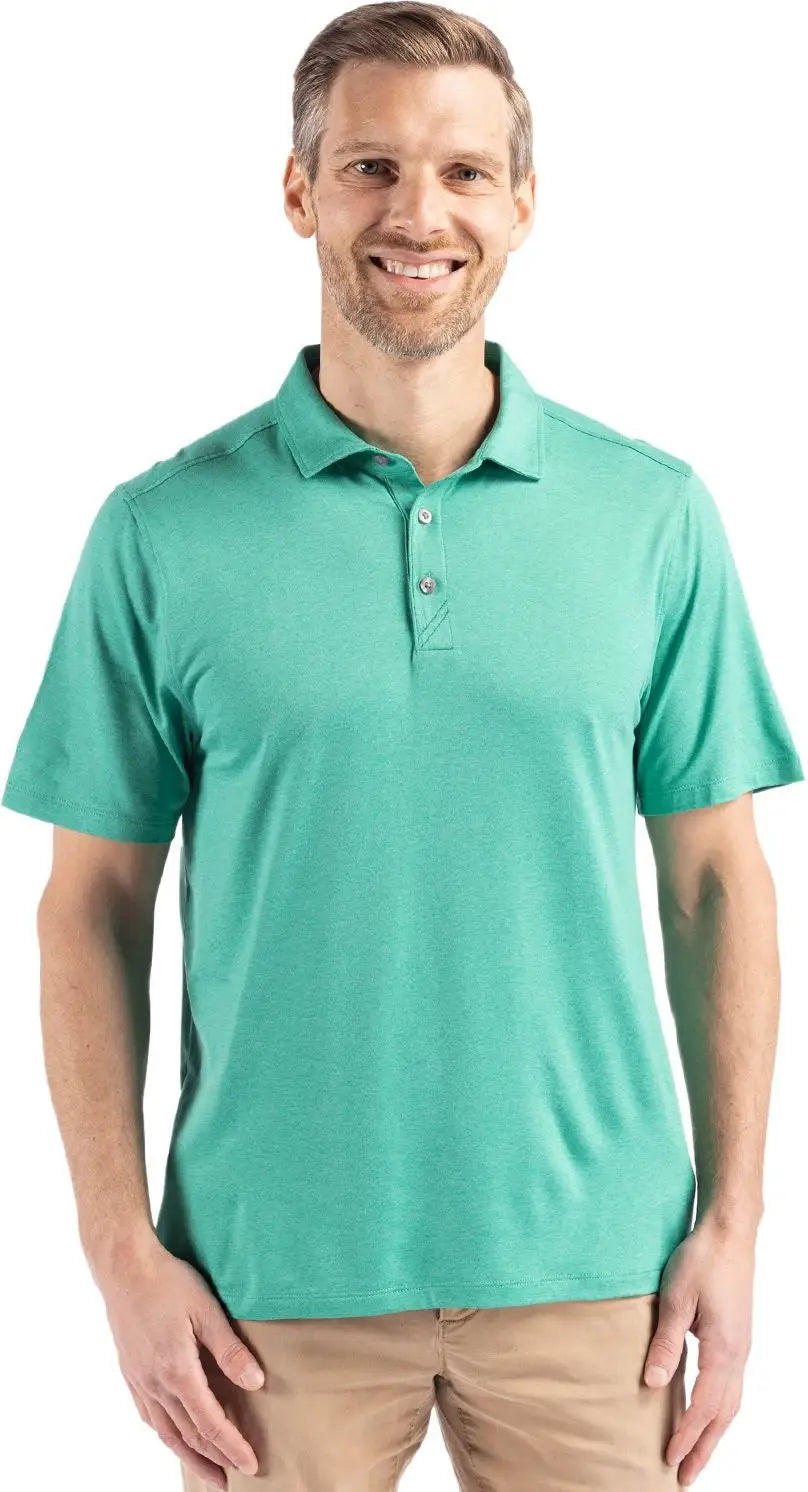 Cutter & Buck Mck01327 Coastline Epic Comfort Recycled Mens Polo - Kelly Green - Adult s