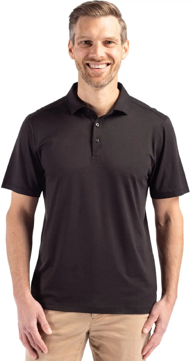 Cutter & Buck Mck01327 Coastline Epic Comfort Recycled Mens Polo - Black - Adult s