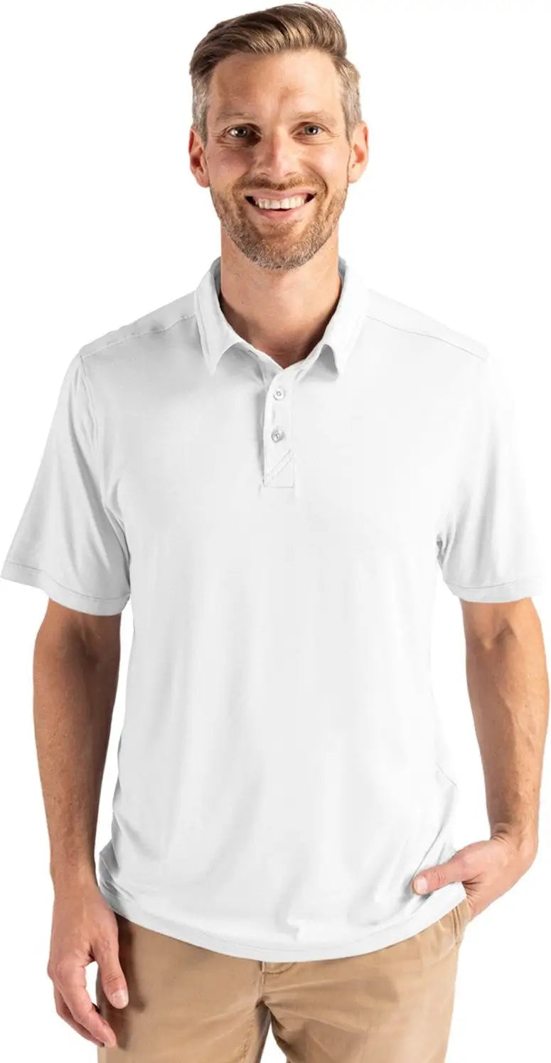 Cutter & Buck Mck01327 Coastline Epic Comfort Recycled Mens Polo - White - Adult s