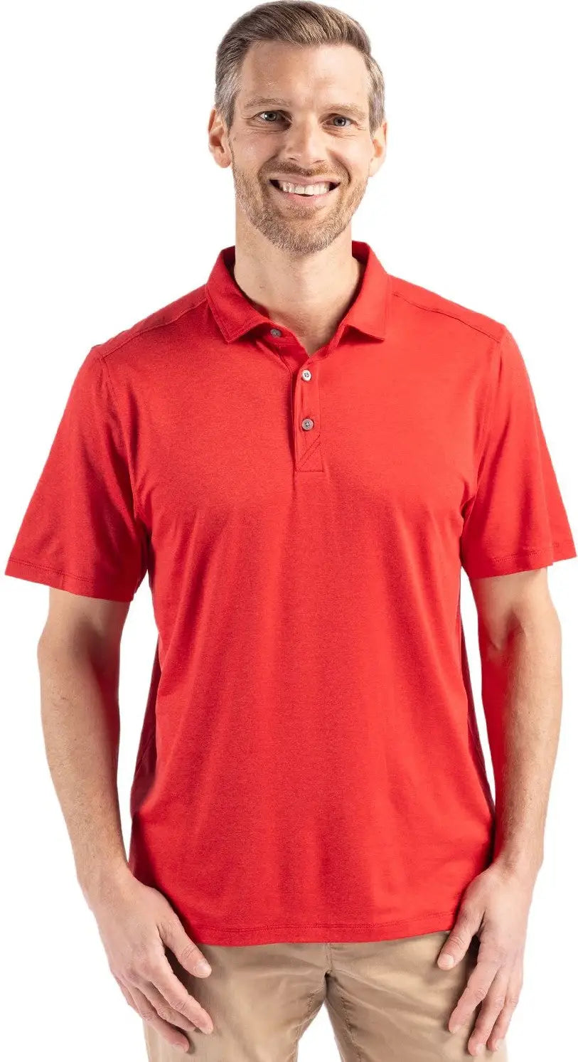 Cutter & Buck Mck01327 Coastline Epic Comfort Recycled Mens Polo - Red - Adult s