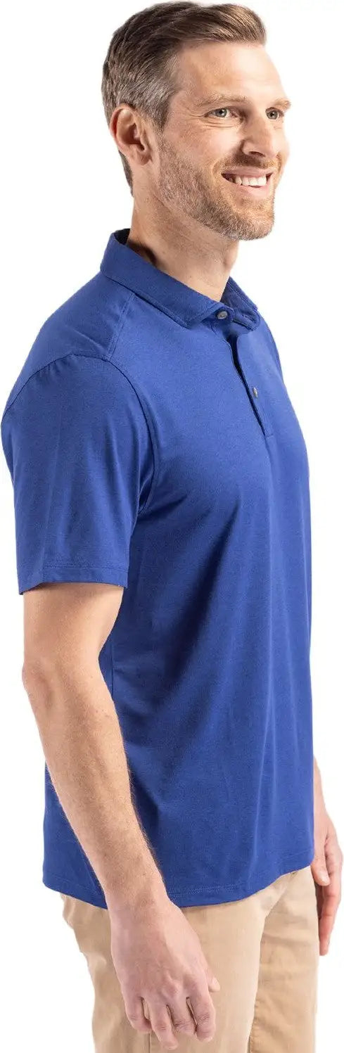 Cutter & Buck Mck01327 Coastline Epic Comfort Recycled Mens Polo - Tour Blue