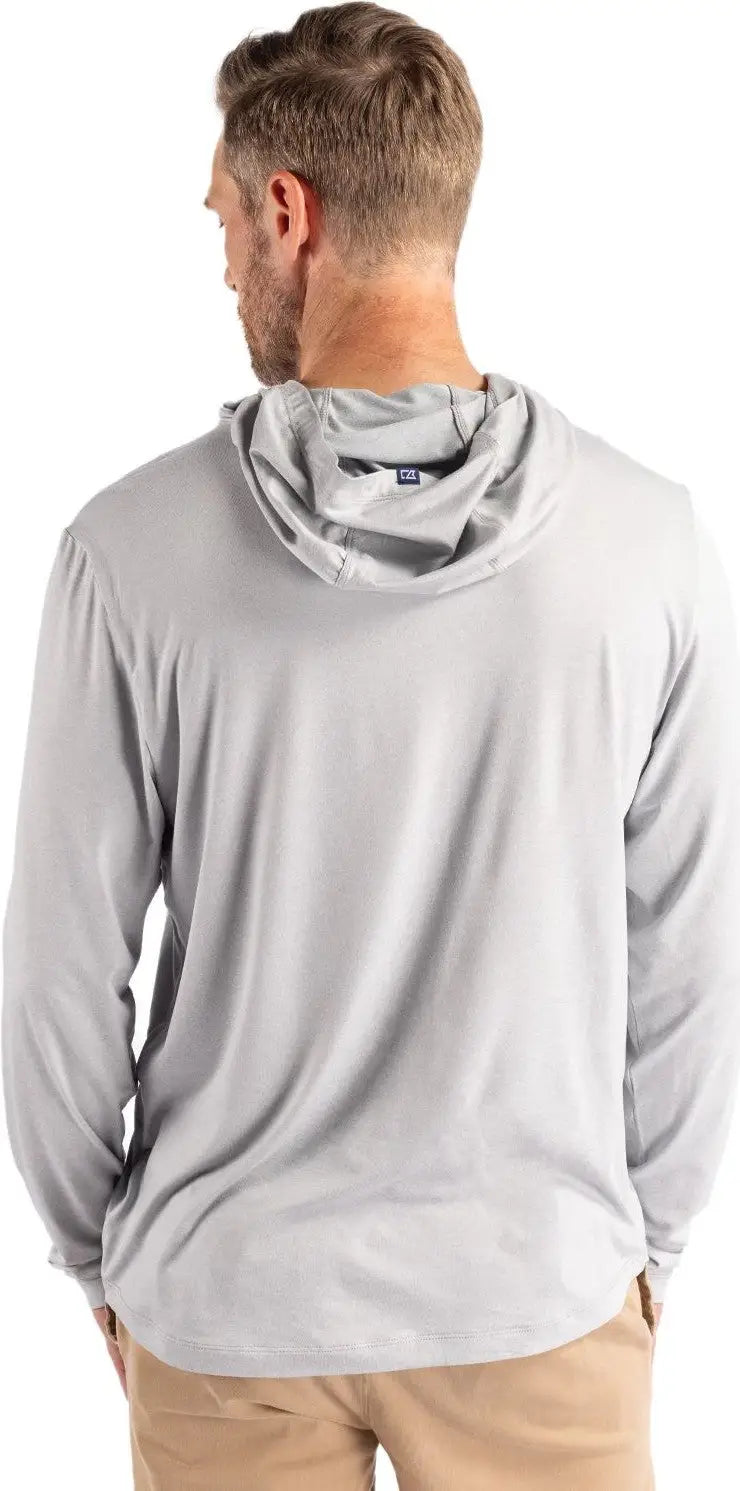 Cutter & Buck Mck01330 Coastline Epic Comfort Recycled Mens Hooded Shirt - Concrete