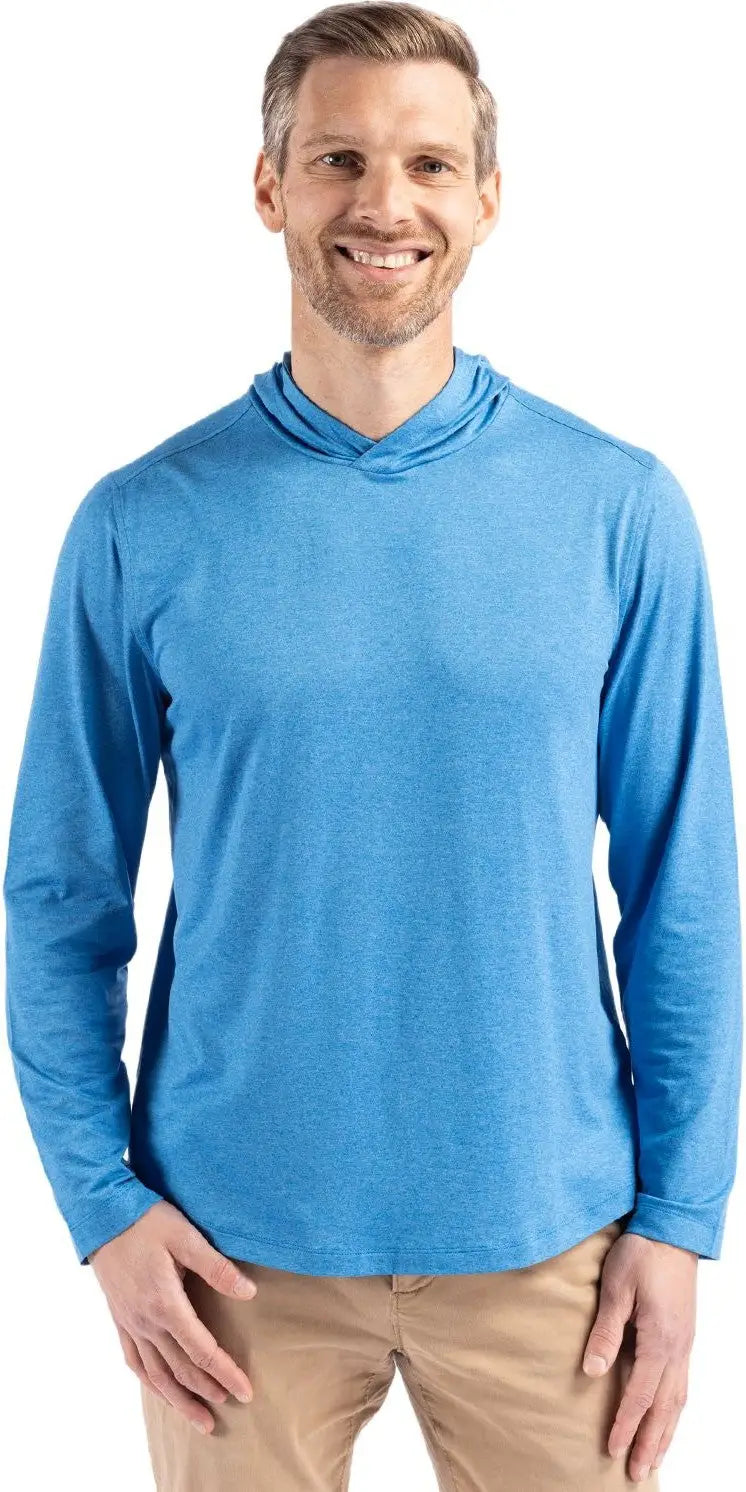 Cutter & Buck Mck01330 Coastline Epic Comfort Recycled Mens Hooded Shirt - Digital - Adult s