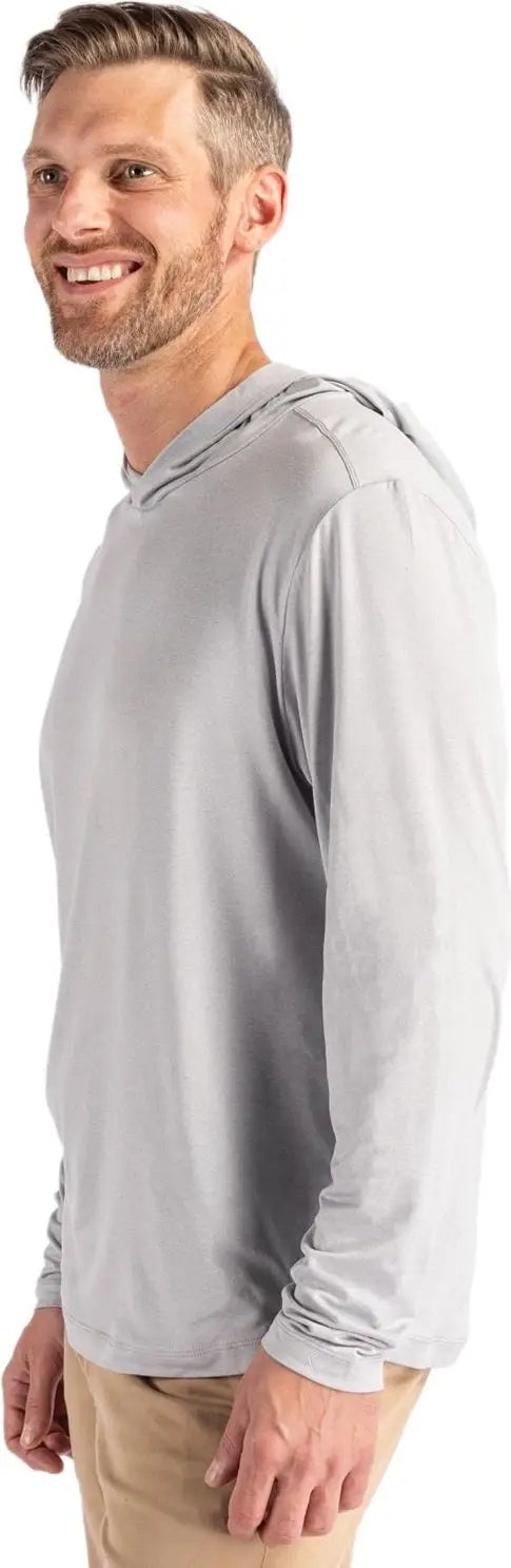 Cutter & Buck Mck01330 Coastline Epic Comfort Recycled Mens Hooded Shirt - Concrete