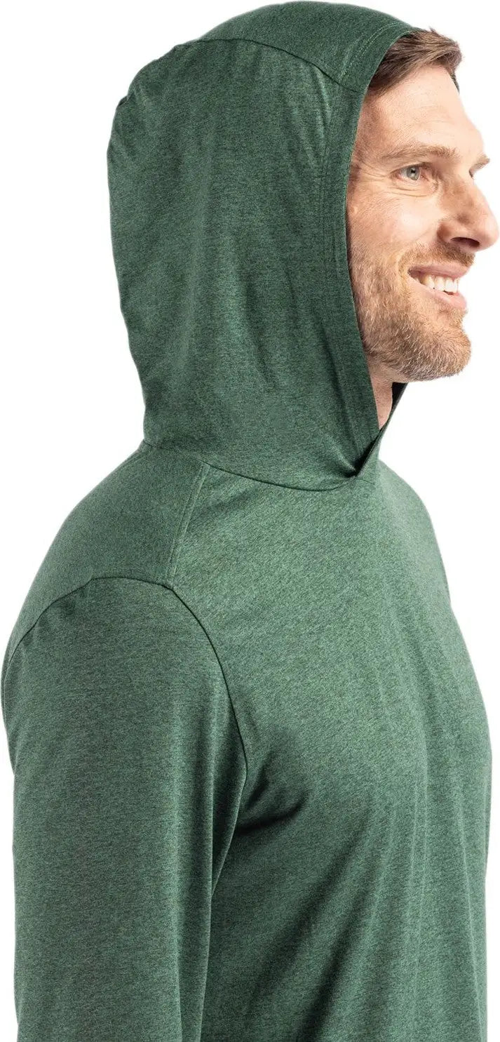 Cutter & Buck Mck01330 Coastline Epic Comfort Recycled Mens Hooded Shirt - Hunter - Adult s