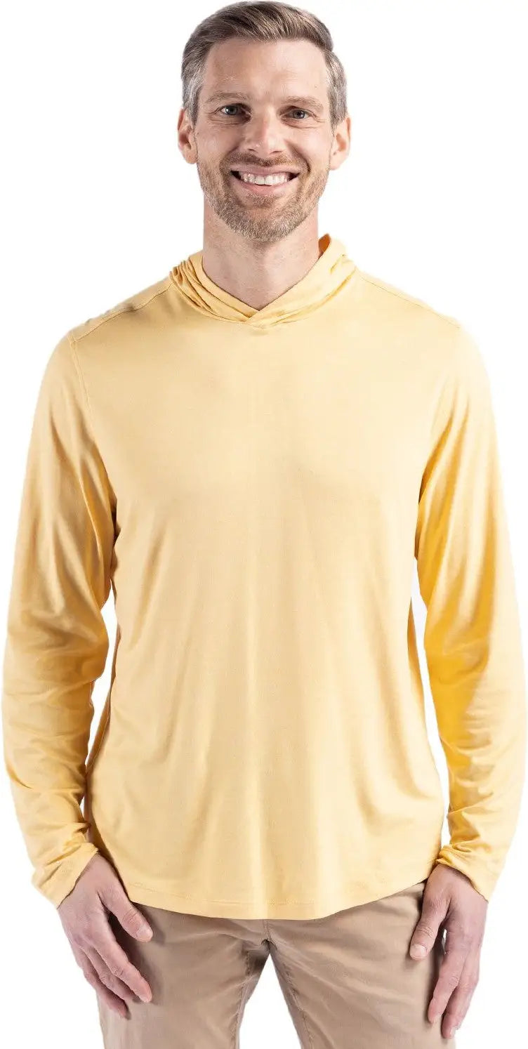 Cutter & Buck Mck01330 Coastline Epic Comfort Recycled Mens Hooded Shirt - Desert - Adult s