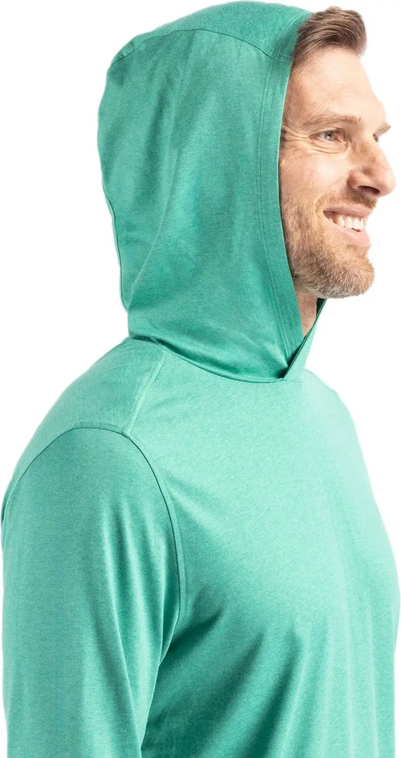 Cutter & Buck Mck01330 Coastline Epic Comfort Recycled Mens Hooded Shirt - Kelly Green