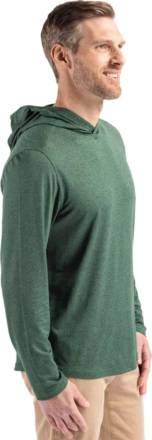 Cutter & Buck Mck01330 Coastline Epic Comfort Recycled Mens Hooded Shirt - Hunter