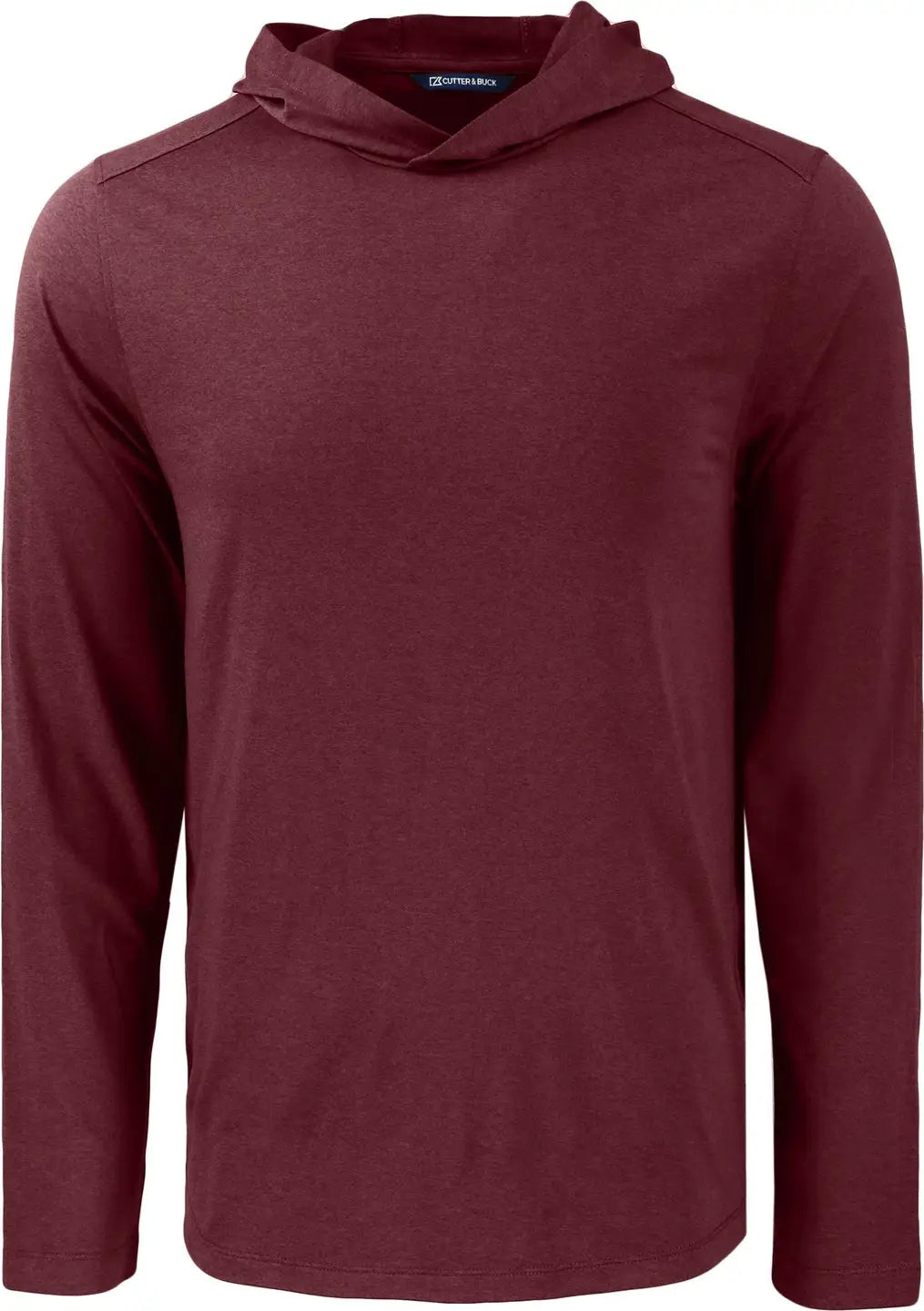 Cutter & Buck Mck01330 Coastline Epic Comfort Recycled Mens Hooded Shirt - Bordeaux
