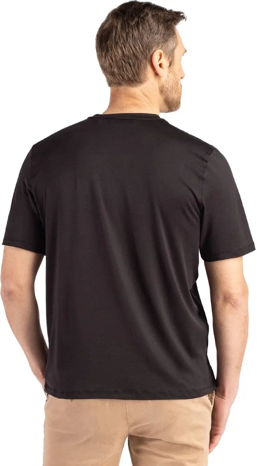 Cutter & Buck Mck01333 Coastline Epic Comfort Recycled Mens Short Sleeve Tee - Black